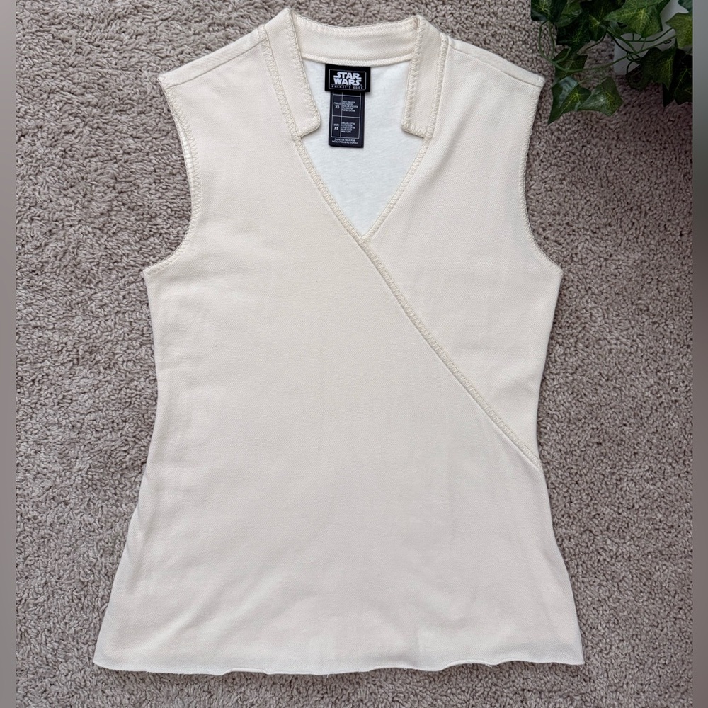 REY SKYWALKER COSPLAY SCREEN ACCURATE UNDER TOP CREAM BEIGE NWOT SIZE XS